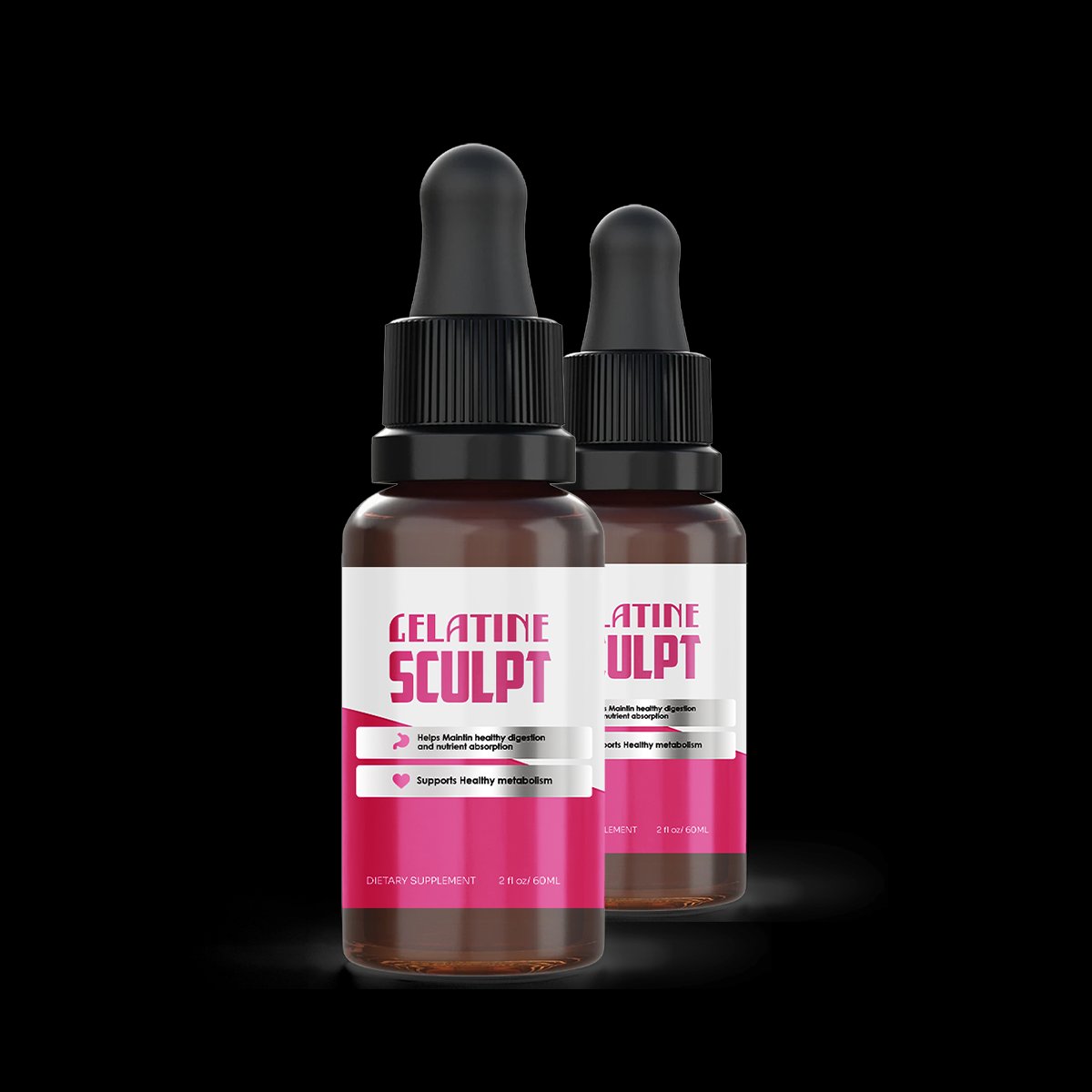 Gelatine Sculpt™ liquid gelatin supplement dropper